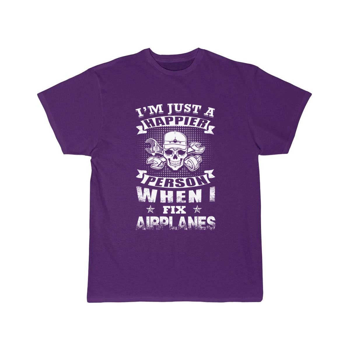 Airplanes mechanic - i'm just a happier person  T-SHIRT THE AV8R