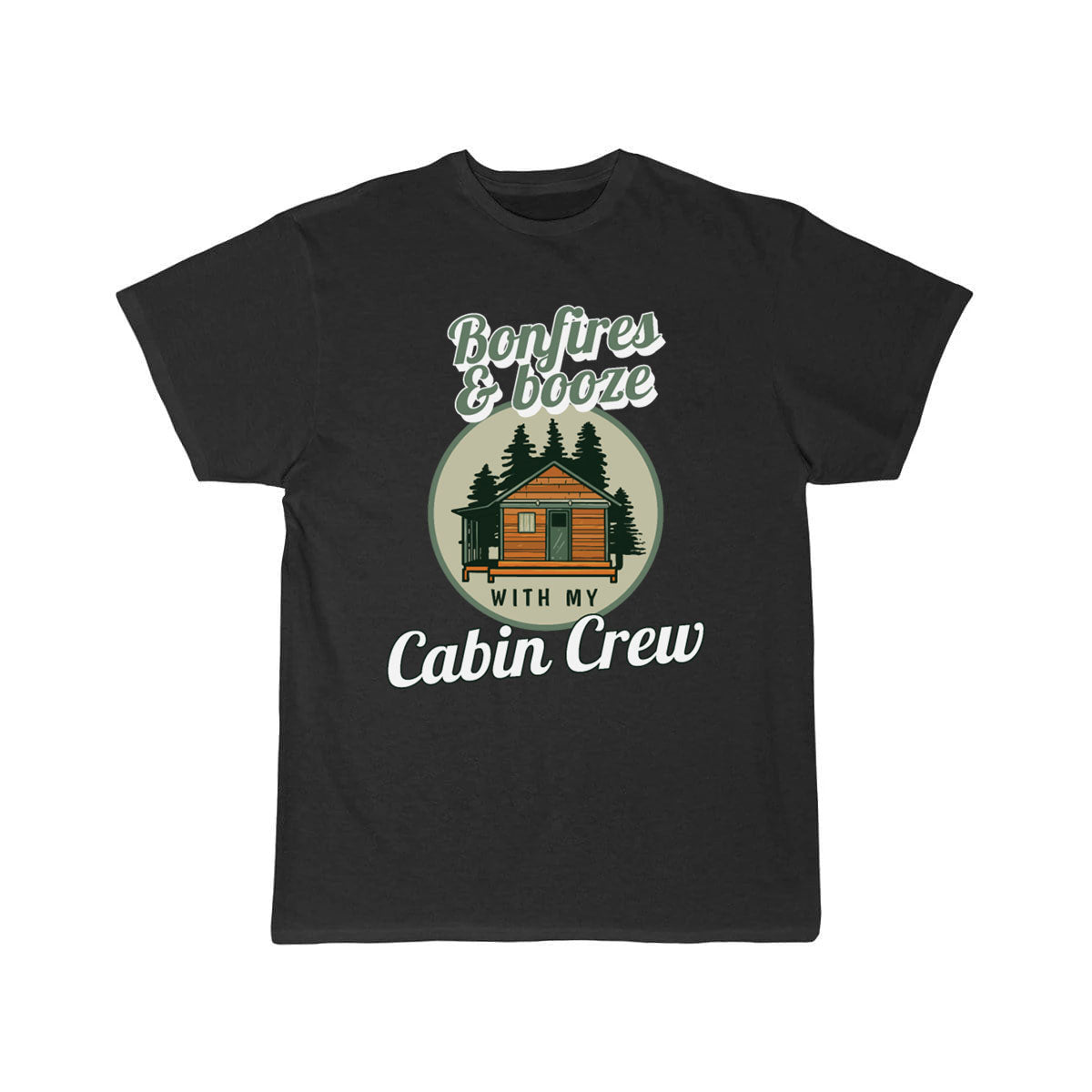 Funny Bonfires And Booze With My Cabin Crew T-SHIRT THE AV8R