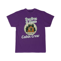 Thumbnail for Funny Bonfires And Booze With My Cabin Crew T-SHIRT THE AV8R