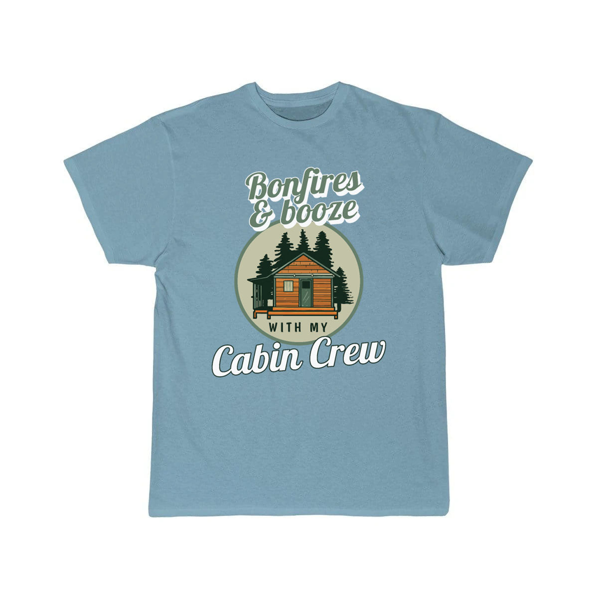 Funny Bonfires And Booze With My Cabin Crew T-SHIRT THE AV8R