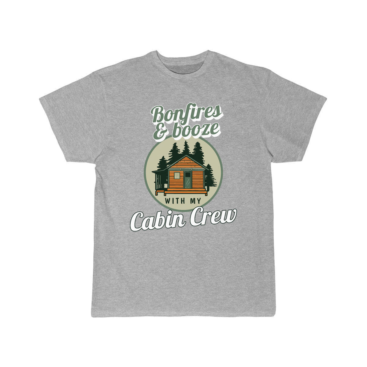 Funny Bonfires And Booze With My Cabin Crew T-SHIRT THE AV8R