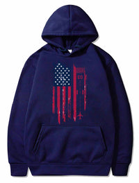 Thumbnail for Patriotic Airplane Aviation Pilot American Flag PULLOVER THE AV8R