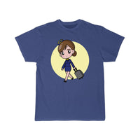 Thumbnail for Stewardess Flight Attendant Cartoon Cabin Crew T-SHIRT THE AV8R