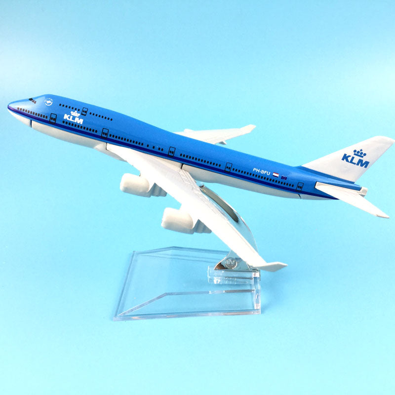 Boeing747 KLM Royal Dutch Airlines aircraft B747 Metal simulation airplane model AV8R