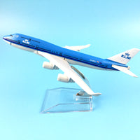 Thumbnail for Boeing747 KLM Royal Dutch Airlines aircraft B747 Metal simulation airplane model AV8R