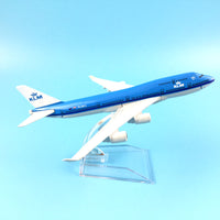 Thumbnail for Boeing747 KLM Royal Dutch Airlines aircraft B747 Metal simulation airplane model AV8R