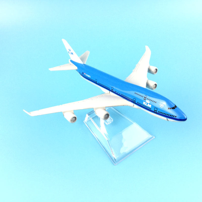 Boeing747 KLM Royal Dutch Airlines aircraft B747 Metal simulation airplane model AV8R