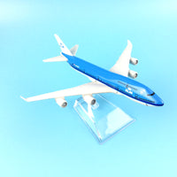 Thumbnail for Boeing747 KLM Royal Dutch Airlines aircraft B747 Metal simulation airplane model AV8R