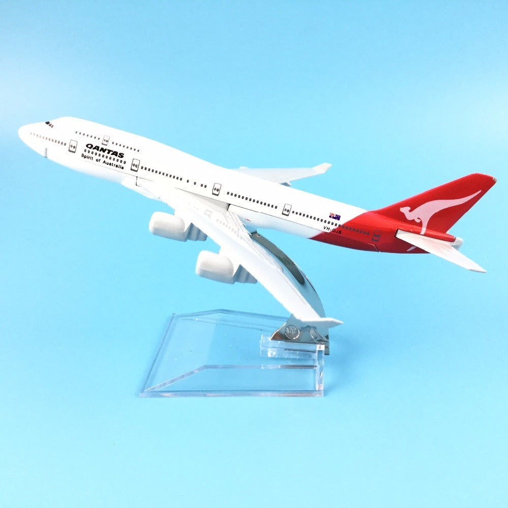 Qantas Boeing 747 Model Plane Airplane Model Kids Toys AV8R