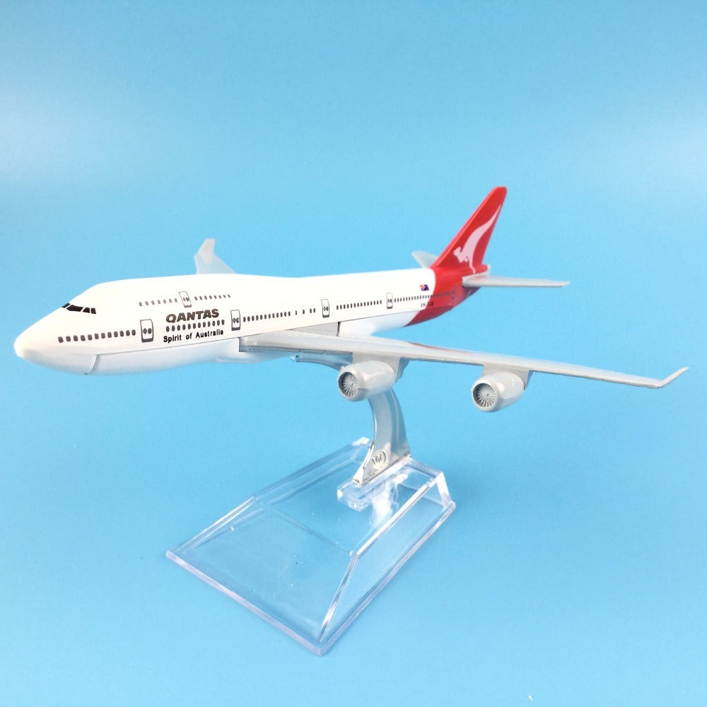 Qantas Boeing 747 Model Plane Airplane Model Kids Toys AV8R