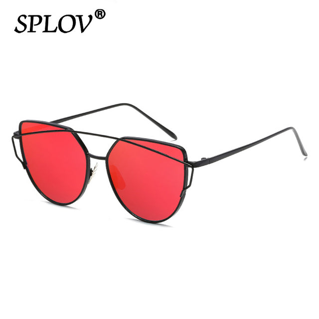 Luxury Cateye Sunglasses Women Brand Designer Mirror Sun Glasses AV8R