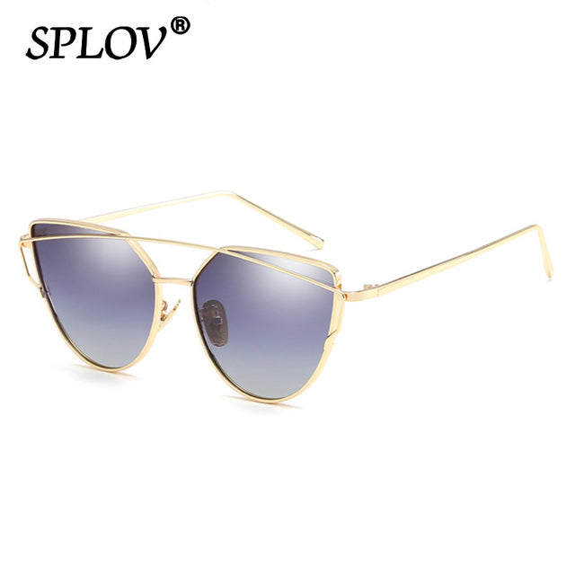 Luxury Cateye Sunglasses Women Brand Designer Mirror Sun Glasses AV8R