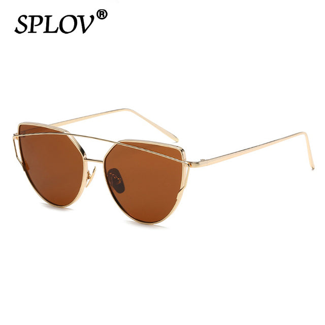 Luxury Cateye Sunglasses Women Brand Designer Mirror Sun Glasses AV8R