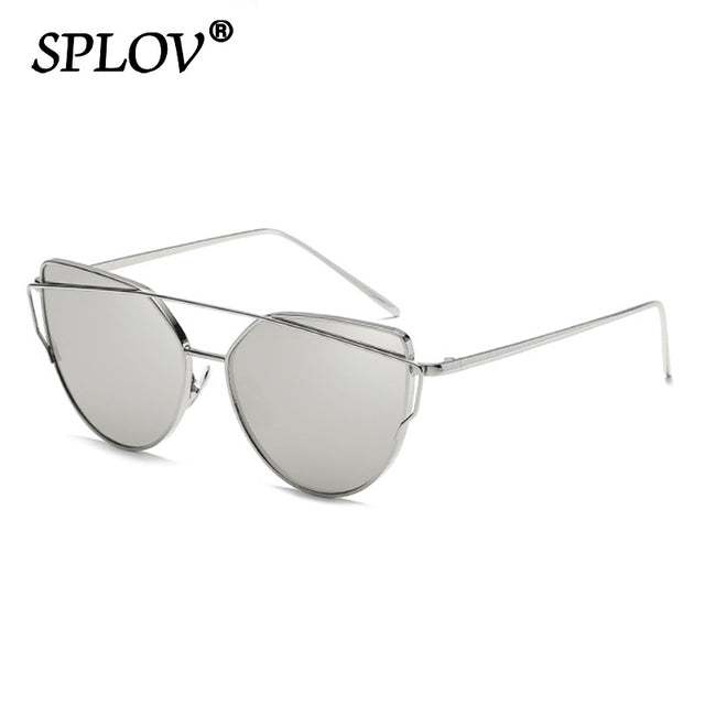 Luxury Cateye Sunglasses Women Brand Designer Mirror Sun Glasses AV8R