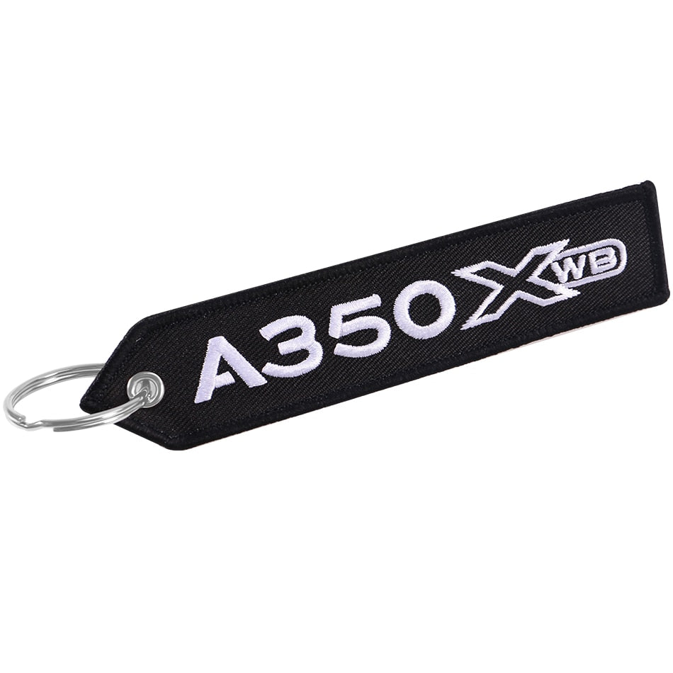 AIRBUS A350 Embroidery Key chain THE AVIATOR