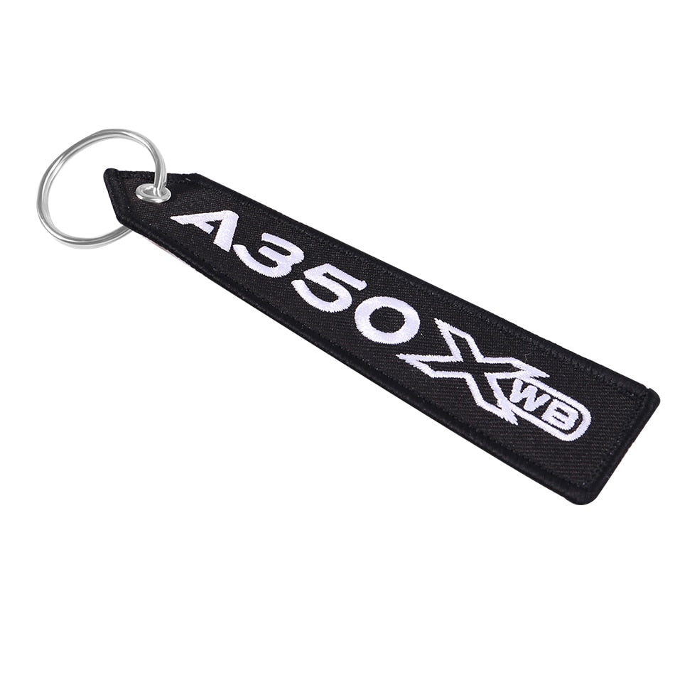 AIRBUS A350 Embroidery Key chain THE AVIATOR