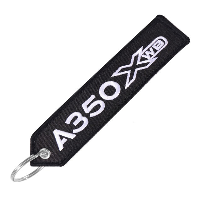 AIRBUS A350 Embroidery Key chain THE AVIATOR