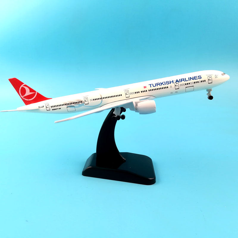 Aircraft Plane Model 20CM American TURKISH CANADA Emirates Singapore Vietnam France Egypt Saudi Airlines B777 Airplane model AV8R