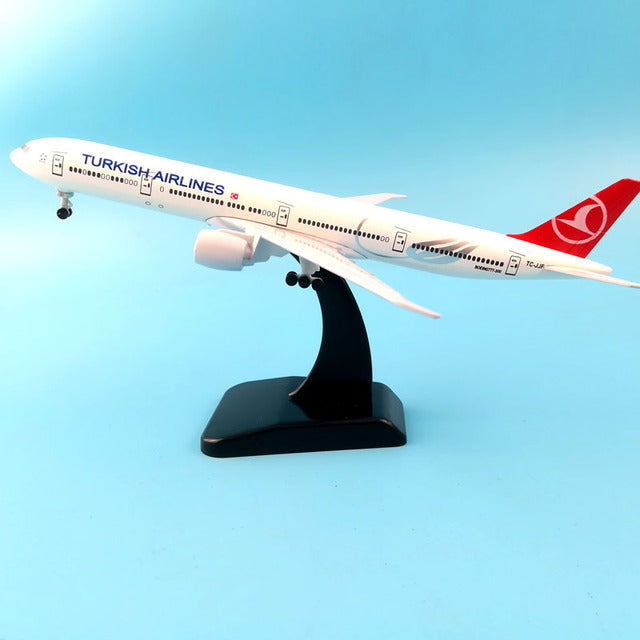 Aircraft Plane Model 20CM American TURKISH CANADA Emirates Singapore Vietnam France Egypt Saudi Airlines B777 Airplane model AV8R