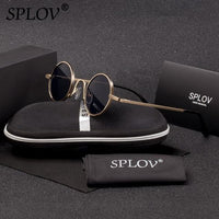 Thumbnail for SPLOV Vintage Rap Sunglasses Men Women Steam Punk Style Hip-Hop Small Round Metal AV8R