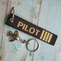 Thumbnail for Pilot  Flight Crew 1 PC Metal Plane Key Rings THE AVIATOR