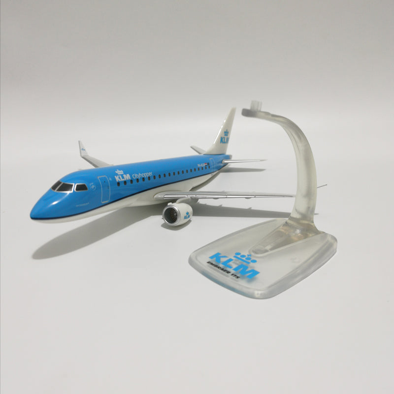 KLM ERJ-175 Plane Model Airplane 1:100 Scale Diecast Plastic KLM Royal Dutch Airlines E-175 planes AV8R