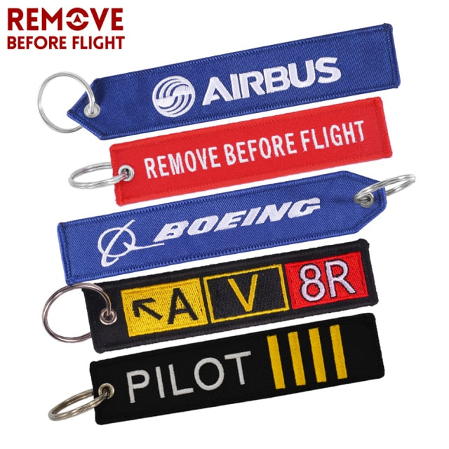 BOEING Keychain llavero Embroidery Key Ring  CHAIN THE AVIATOR