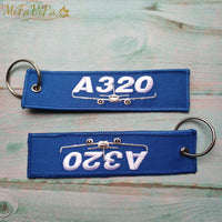 Thumbnail for Airbus A320 Embroidery  Key Chain THE AVIATOR