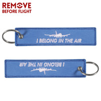 Thumbnail for I BELONG IN THE AIR Embroidery Key Ring Chain THE AVIATOR