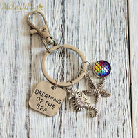 Thumbnail for Seahorse with  Mermaid Keychain for Woman THE AVIATOR