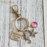 Thumbnail for Seahorse with  Mermaid Keychain for Woman THE AVIATOR