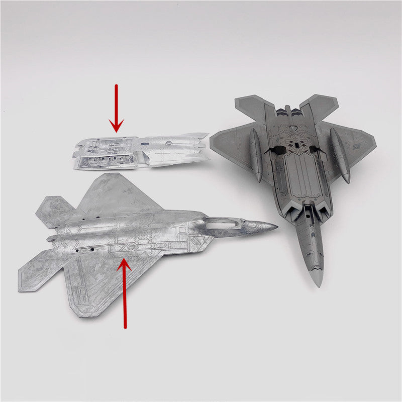 US Army F22 Raptor Stealth Fighter F-22 Military Aircraft Model 1/100 AV8R