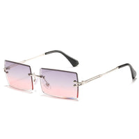 Thumbnail for Trendy Rimless Rectangle Sunglasses New Cut Design Luxury Square Glasses AV8R