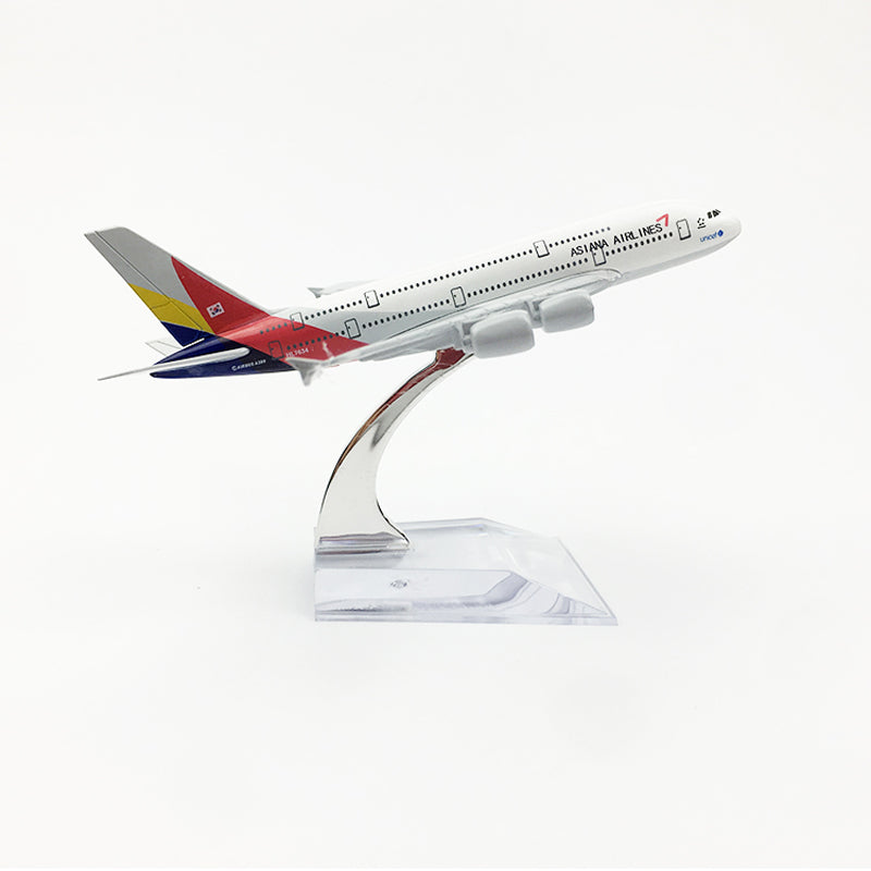 Asiana Airlines Aeroplane model Airbus A380 airplane 16CM Metal alloy diecast 1:400 airplane AV8R