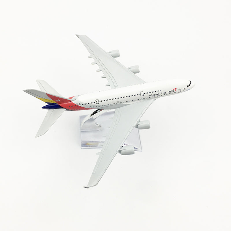 Asiana Airlines Aeroplane model Airbus A380 airplane 16CM Metal alloy diecast 1:400 airplane AV8R