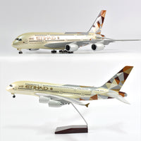 Thumbnail for Etihad Air bus 380 Airplane Model Plane Model Aircraft Model 1/160 Scale Diecast Resin Airplanes AV8R