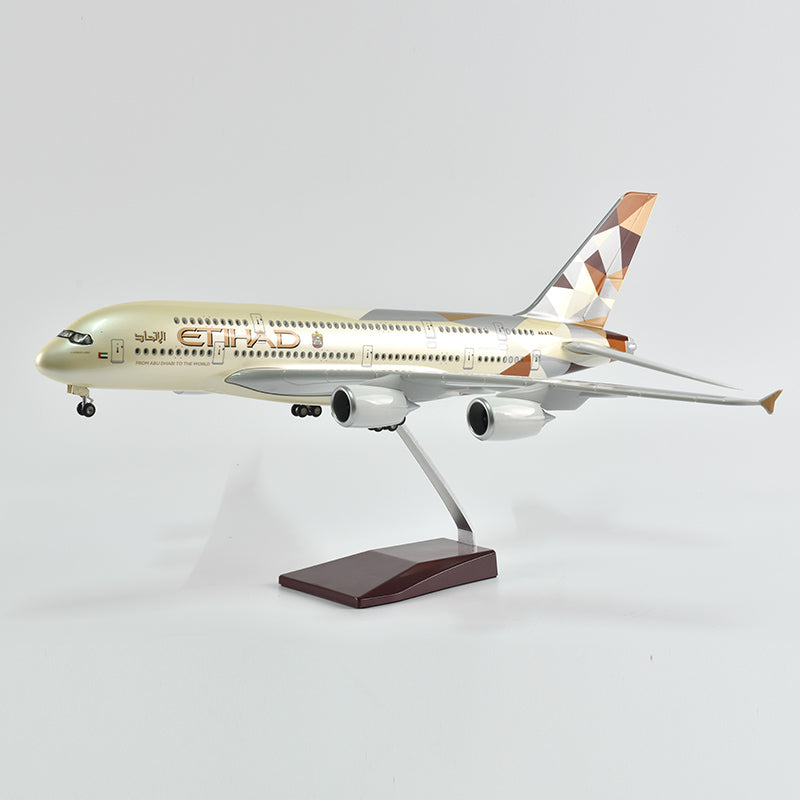 Etihad Air bus 380 Airplane Model Plane Model Aircraft Model 1/160 Scale Diecast Resin Airplanes AV8R