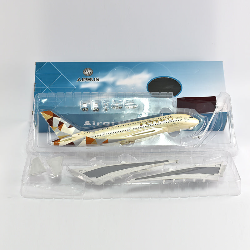 Etihad Air bus 380 Airplane Model Plane Model Aircraft Model 1/160 Scale Diecast Resin Airplanes AV8R