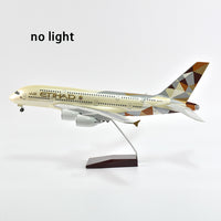 Thumbnail for Etihad Air bus 380 Airplane Model Plane Model Aircraft Model 1/160 Scale Diecast Resin Airplanes AV8R