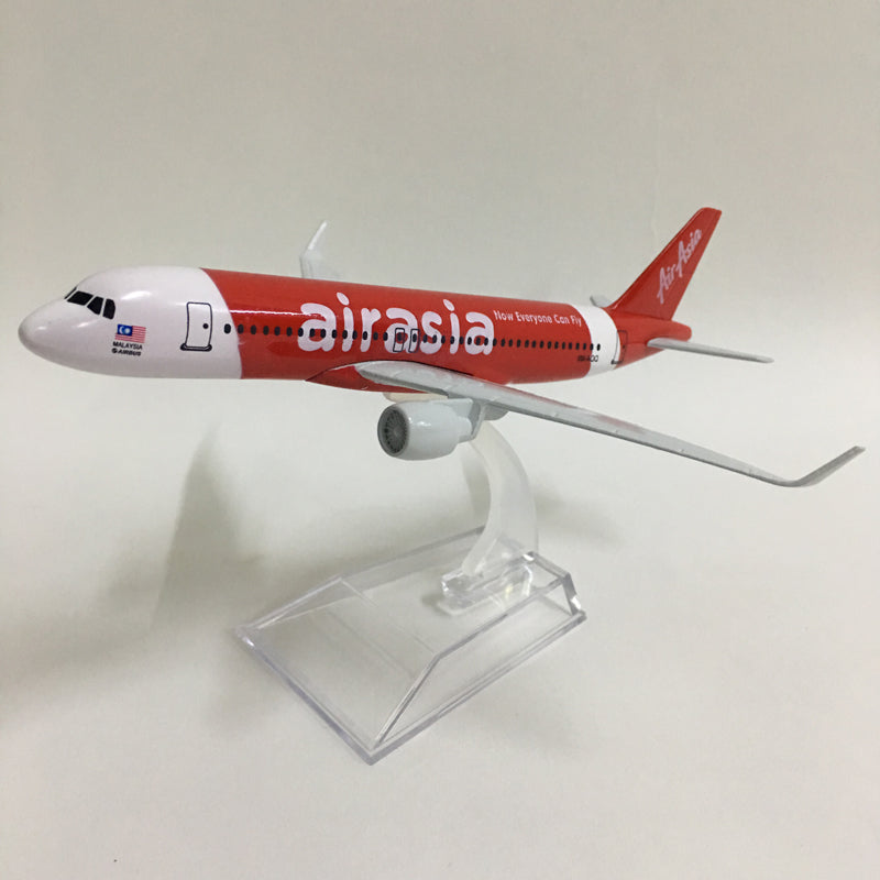 Airplane Model Air Asia Airbus A320 Aircraft Model 1:400 Diecast Metal B737 Airplanes AV8R