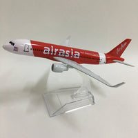 Thumbnail for Airplane Model Air Asia Airbus A320 Aircraft Model 1:400 Diecast Metal B737 Airplanes AV8R