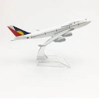 Thumbnail for Philippines Airlines Aeroplane model Boeing 747 airplane 16CM Metal alloy diecast 1:400 airplane AV8R