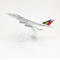 Thumbnail for Philippines Airlines Aeroplane model Boeing 747 airplane 16CM Metal alloy diecast 1:400 airplane AV8R