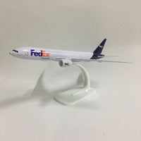 Thumbnail for Airplane Model FedEx Aviation Boeing 777 Aircraft Model 1:300 Diecast Metal Airplanes Planes AV8R