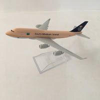 Thumbnail for SAUDI ARABIAN Boeing 747 Aircraft Model 1:400 Diecast Metal Airplanes Plane AV8R