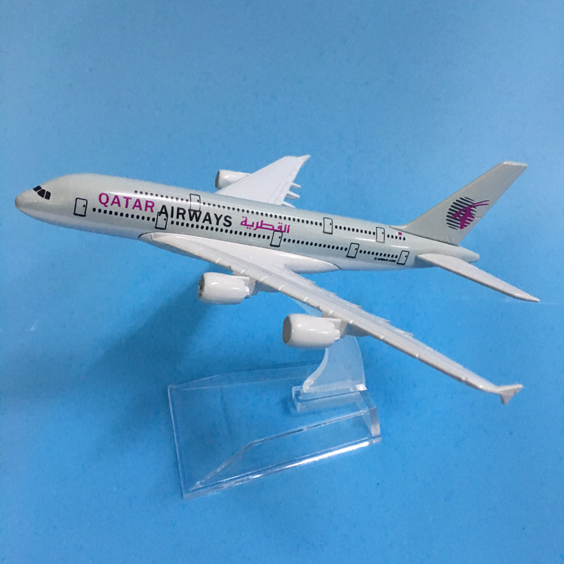 QATAR Airways Airbus A380 Plane Model Airplane Model Aircraft Model 1:400 Diecast Metal Airplanes Plane AV8R