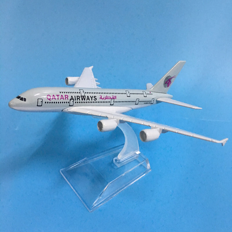 QATAR Airways Airbus A380 Plane Model Airplane Model Aircraft Model 1:400 Diecast Metal Airplanes Plane AV8R