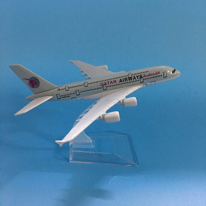 QATAR Airways Airbus A380 Plane Model Airplane Model Aircraft Model 1:400 Diecast Metal Airplanes Plane AV8R