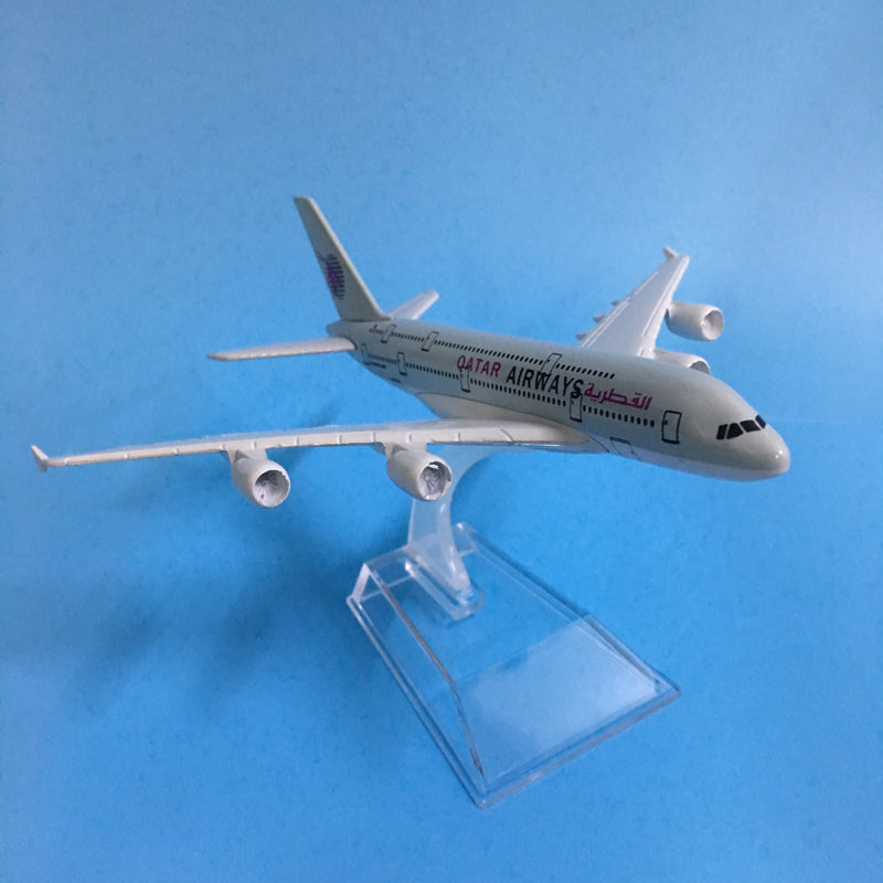 QATAR Airways Airbus A380 Plane Model Airplane Model Aircraft Model 1:400 Diecast Metal Airplanes Plane AV8R