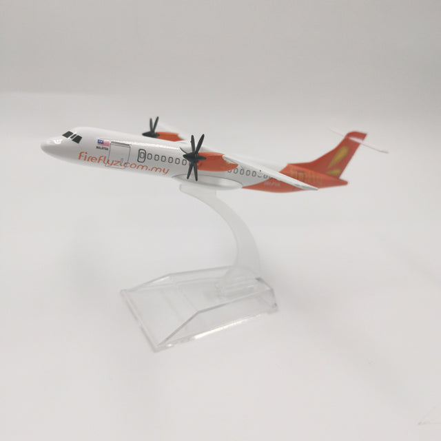 Hunnu Air Fokker F50 Plane Model Airplane ERJ145 Aircraft Model Diecast Metal 1:400 Scale Planes AV8R